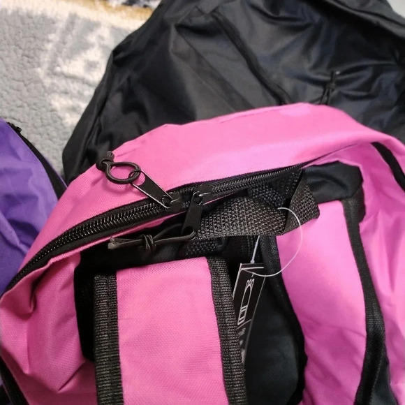 Bundle of 3 classic backpacks new w tags pink, purple and black - Picture 8 of 10